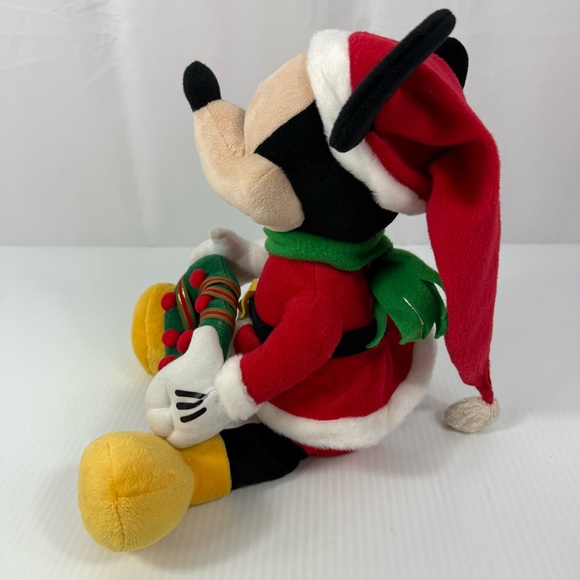 Disney Mickey Mouse Christmas Animated Singing Plush Lights 12" Works - Picture 6 of 15